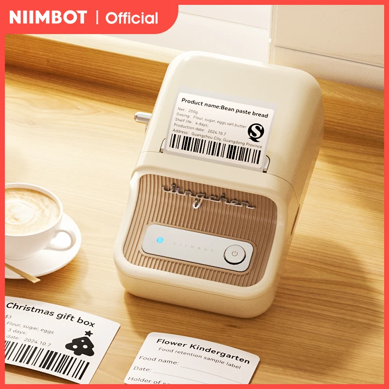 מדפסת מדבקות תרמית ניידת NIIMBOT B21 + 3 rolls 1500mAh