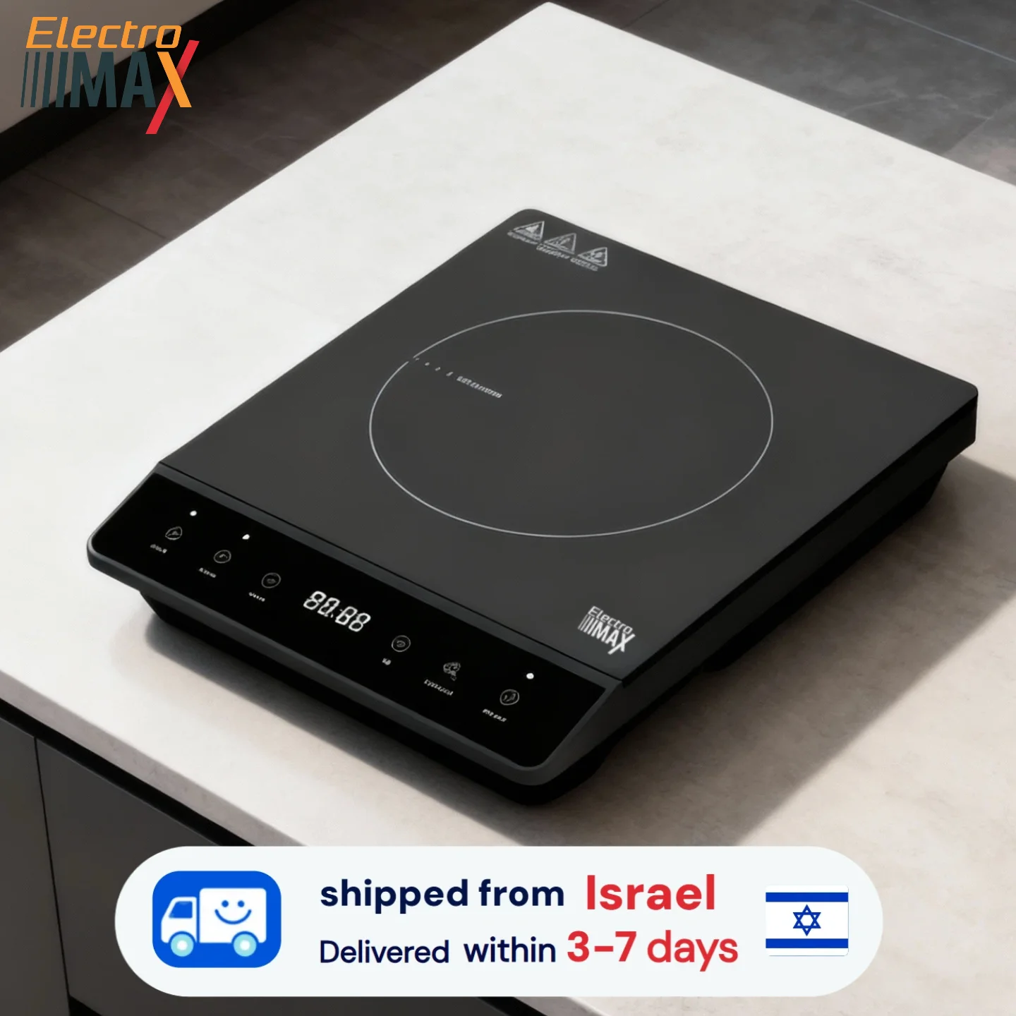 כיריים חשמליות אינדוקציה ניידות Electro Max 2000W