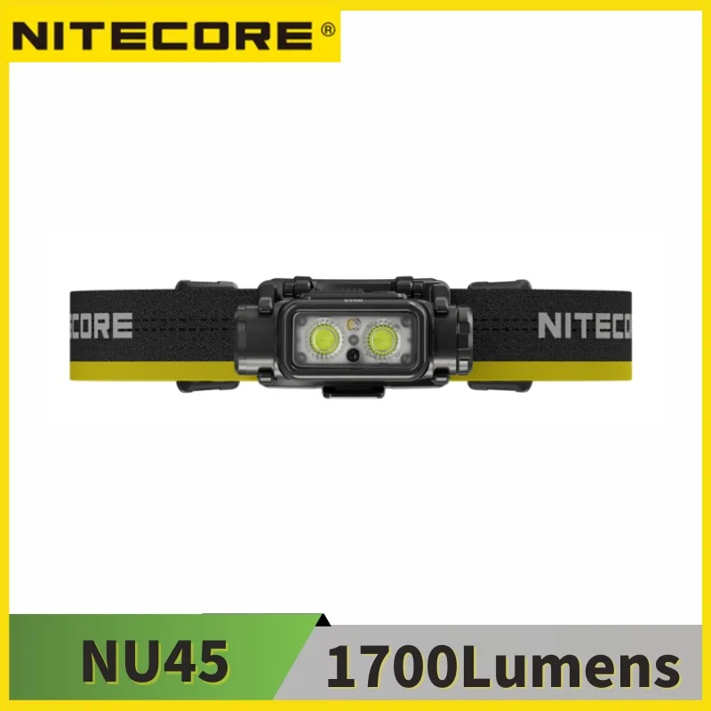 פנס ראש נטען NITECORE NU45 עוצמתי במיוחד 1700 לומנס