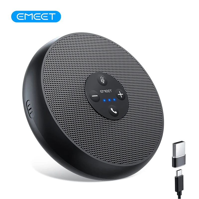 רמקול ישיבות חוטי עם 2 מיקרופונים EMEET OfficeCore M1A USB