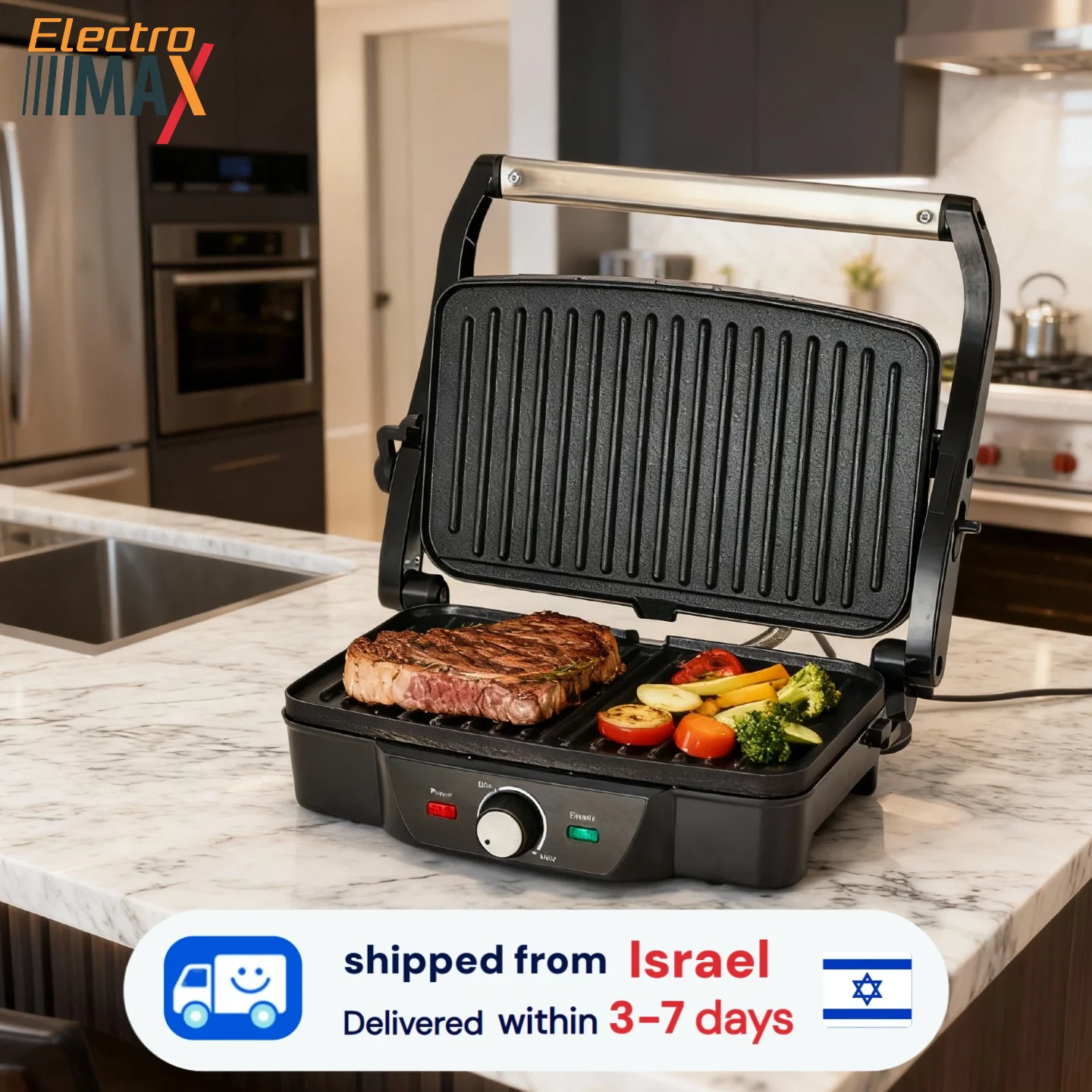 טוסטר חשמלי דו-צדדי Electro Max 1600W
