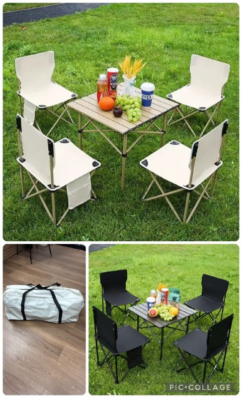 סט שולחן עם ארבע כיסאות לגינה ופיקניק מבית Swiss Sky דגם טנריף Tenerif