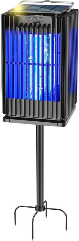 קטלן יתושים סולארי חיצוני Zwiran עם מעמד קרקע ו-5000mAh