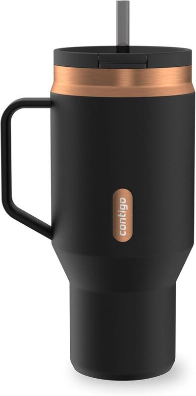 תרמוס לשתייה קרה נירוסטה עם קשית וידית Contigo SnapSeal 30oz