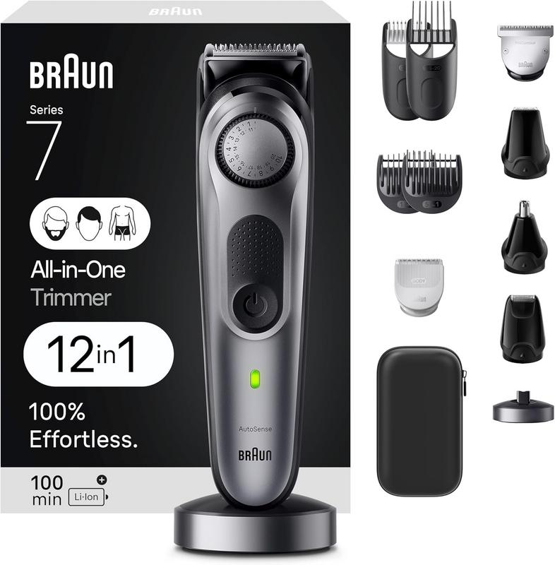 ערכת עיצוב וטיפוח גברית מולטי-פונקציונלית Braun All-in-One Series 7 7440
