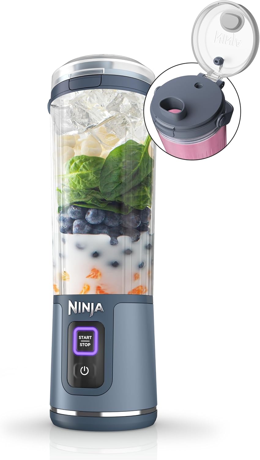בלנדר נייד נינג'ה נטען USB-C צבע כחול Ninja Blast Portable Blender BC151PK