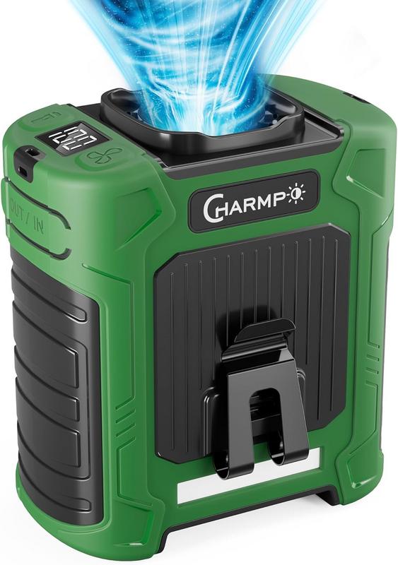 מאוורר נייד למותניים בנפח 10000mAh עם קליפס חגורה