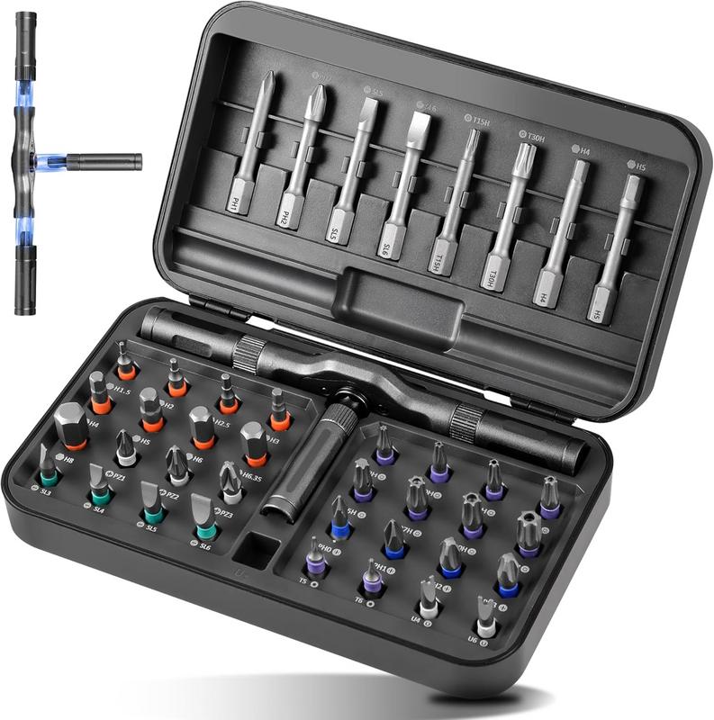 ערכת מברג צלב ראצ'ט מגנטי 42 ב-1 עם ביטים GETLMUL