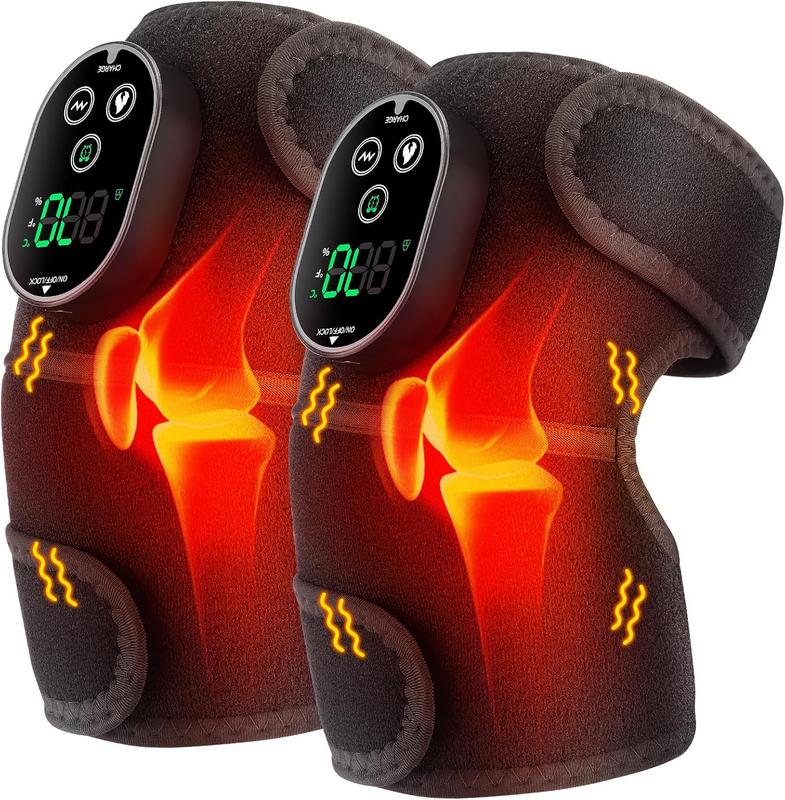 מערכת חימום ומסאג׳ לברכיים Heating Pad for Knee Pain Relief (סט זוגי)