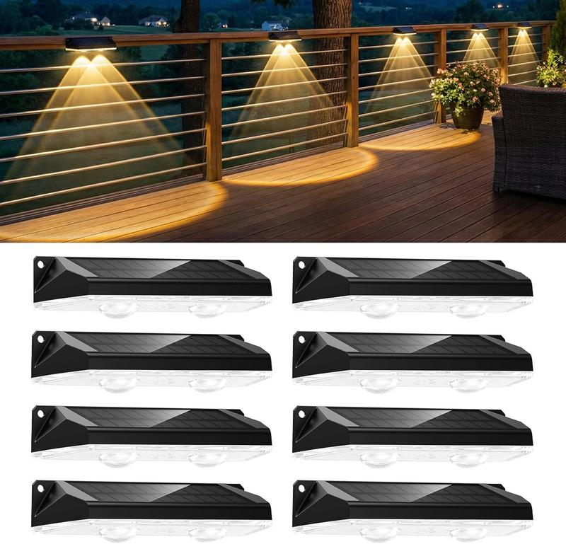 סט 8 מנורות גדר סולאריות Brightown