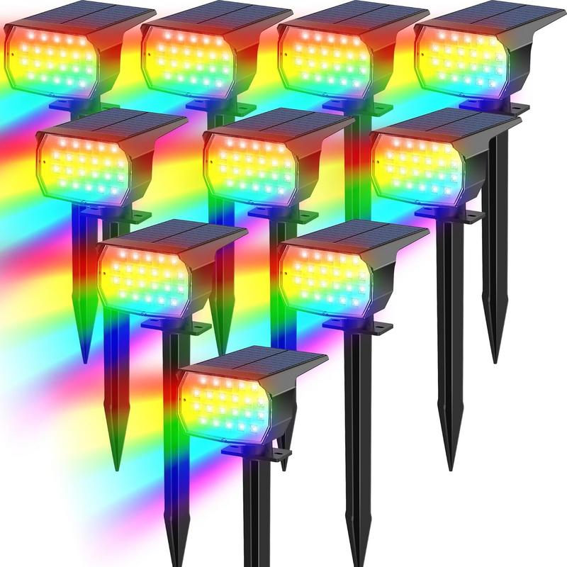 סט תאורה סולארית דוקרן Tadyrea RGB מארז 10 יחידות