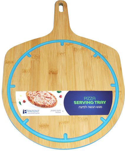 מגש הגשה מעץ לפיצות ומאפים 43X30 ס"מ Bpatent