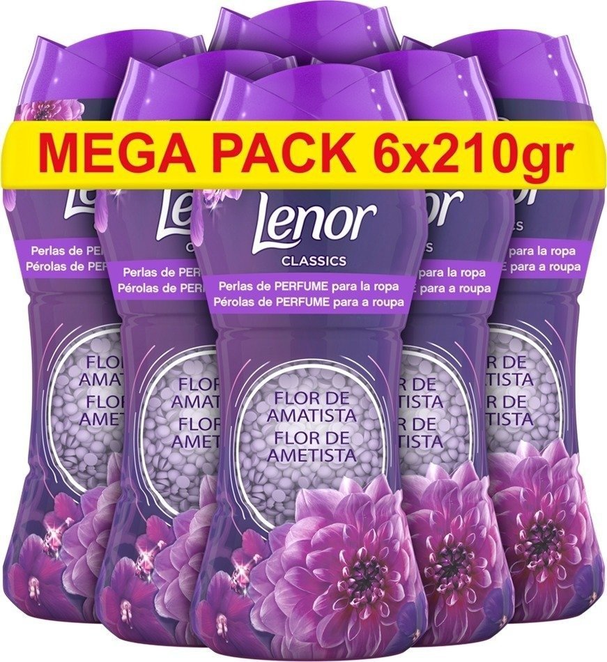 כדוריות בושם לכביסה Lenor בניחוח אמאטיסט – מארז 6 יחידות