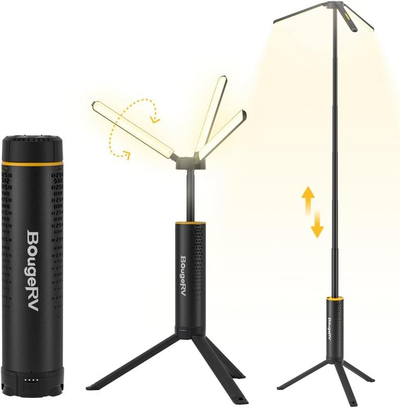 פנס קמפינג טלסקופי עוצמתי נטען BougeRV 15600mAh