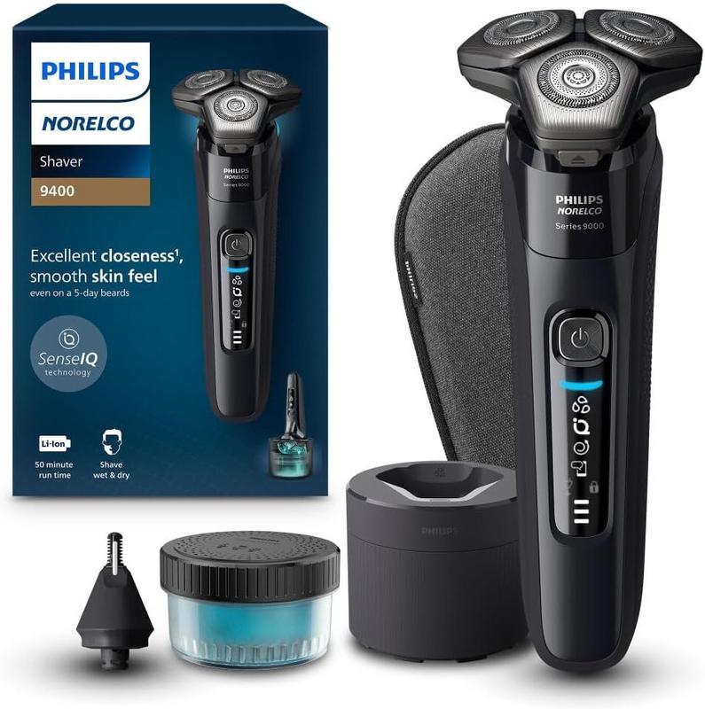 מכונת גילוח חשמלית Philips Norelco סדרת 9400 רטוב ויבש דגם S9606/80