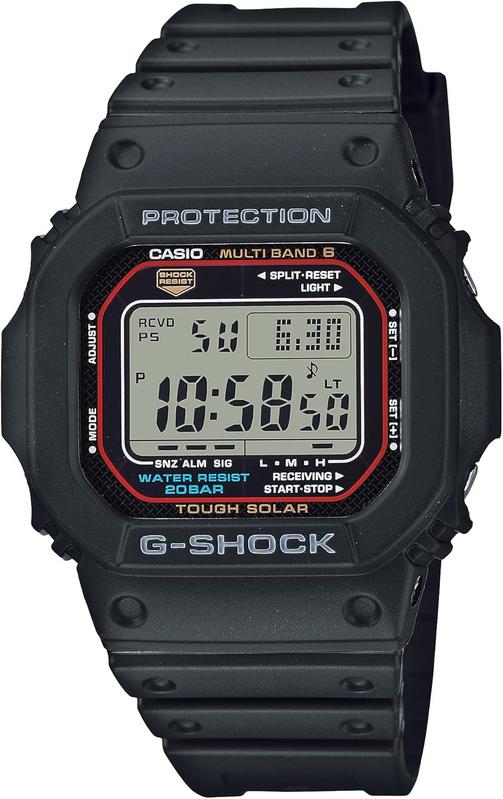 שעון ספורט סולארי לגבר Casio G-Shock GW-M5610U-1 בצבע שחור