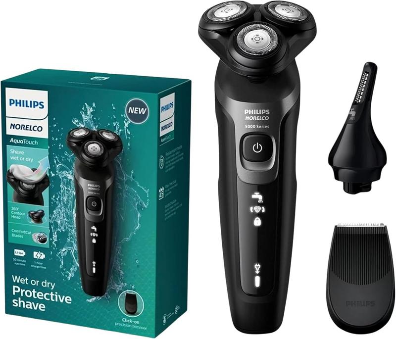 מכונת גילוח חשמלית לגבר Philips AquaTouch נטענת