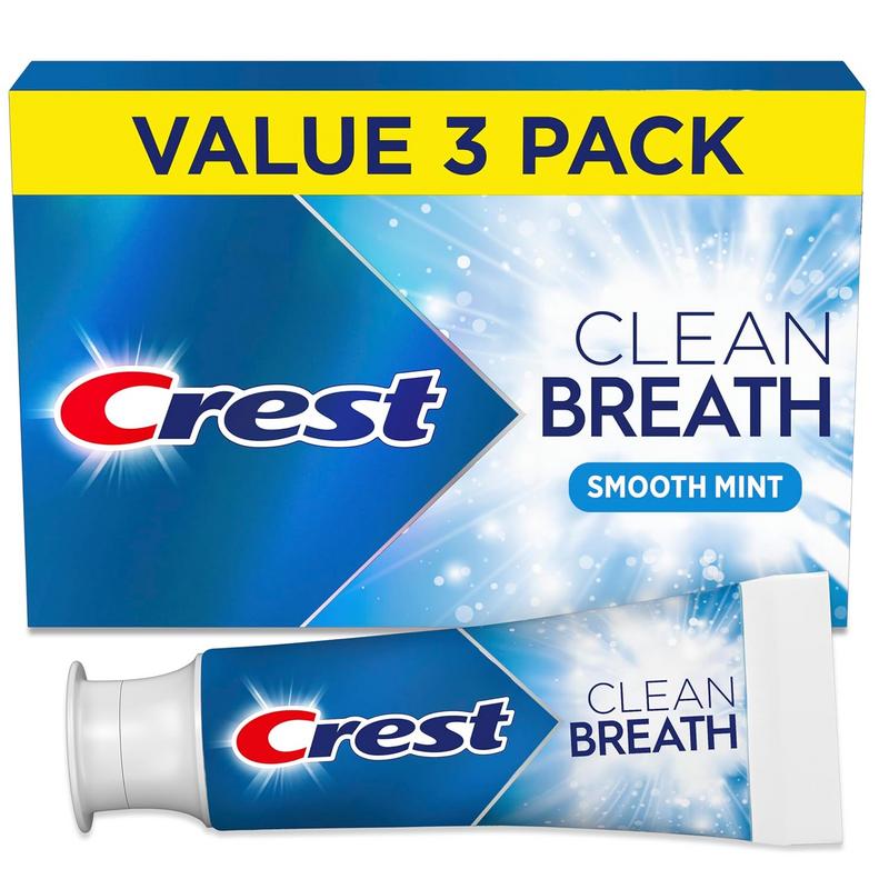 משחת שיניים Crest Clean Breath Smooth Mint מארז 3 יח' (94 מ"ל כל אחת)