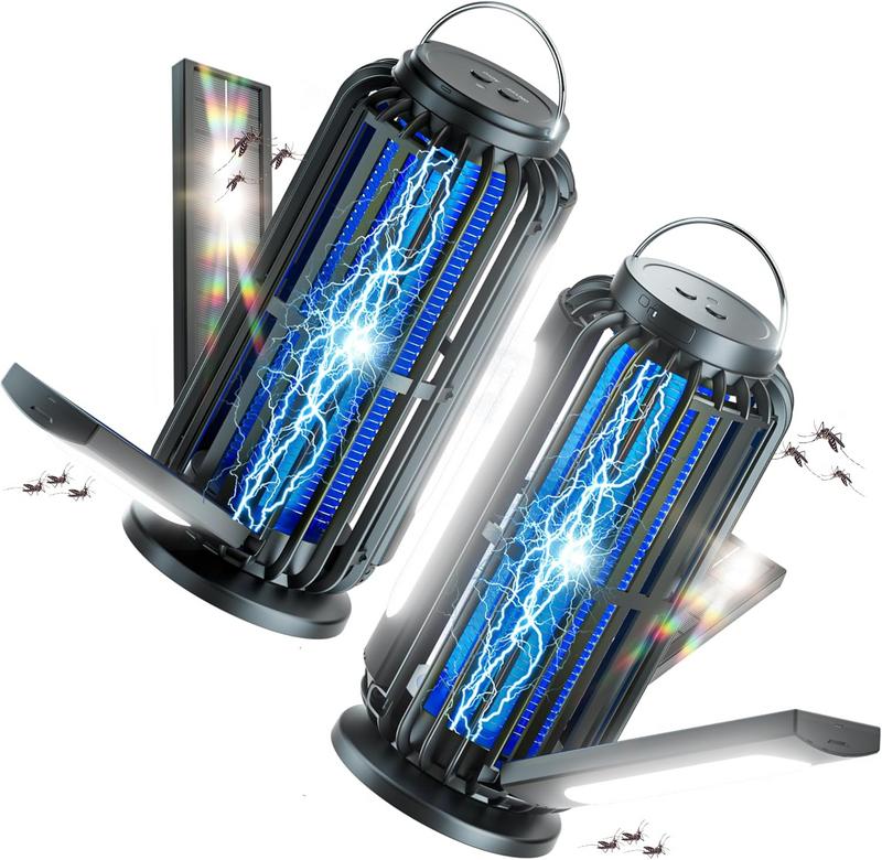זוג קוטלי יתושים סולאריים TYPEC 4200V נטענים