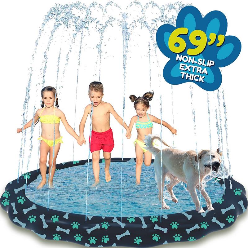 בריכת התזהלילדים ולכלבים SplashEZ Non Slip Splash Pad, קוטר 175 ס"מ