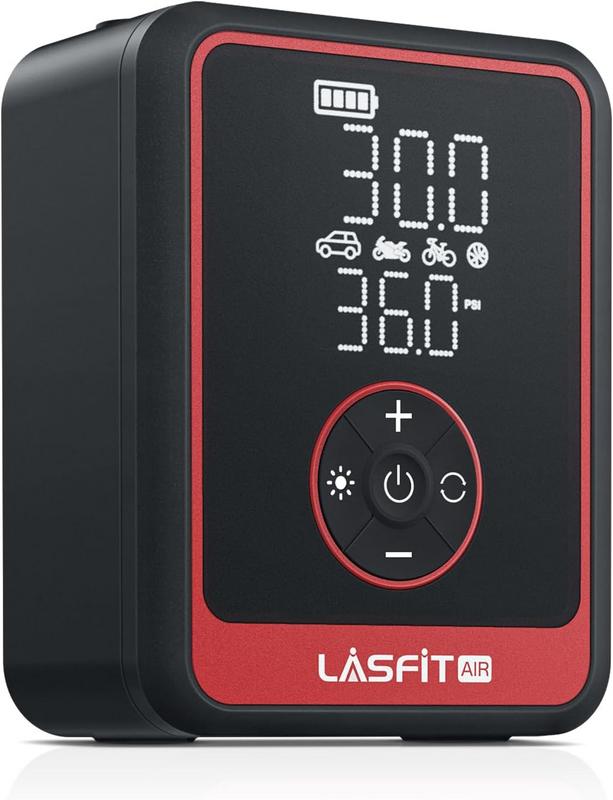 קומפרסור משאבה נטענת לרכב או אופנוע LASFIT CR1 Pro