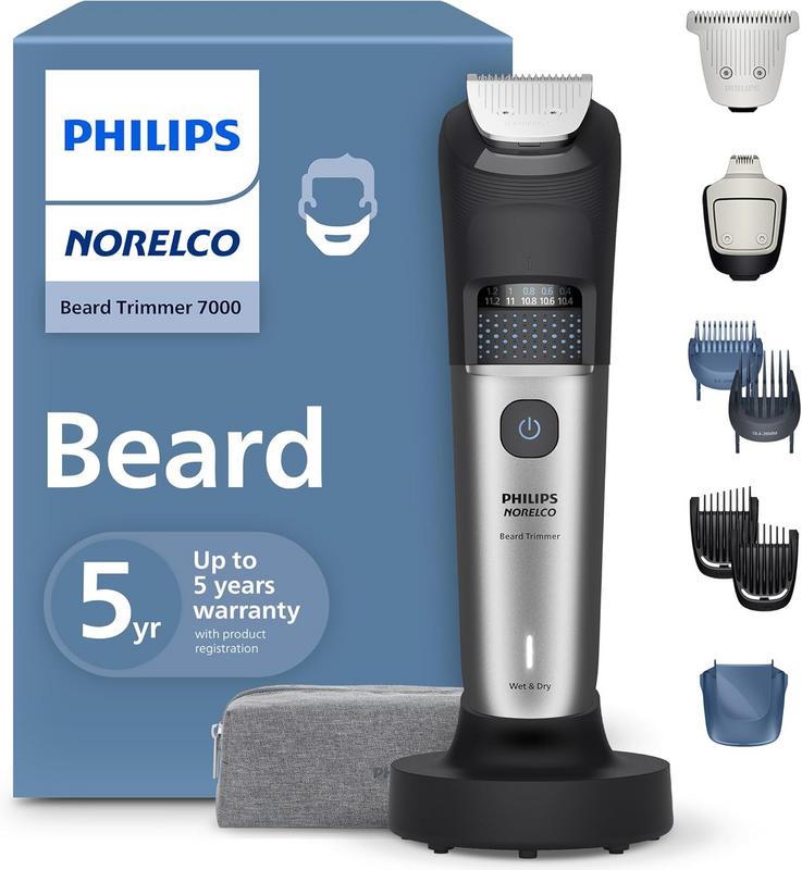 מכונת תספורת וקוצץ זקן Philips Norelco Beard Trimmer 7000 Series