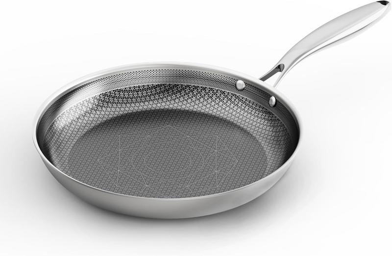 מחבת נירוסטה 8 אינץ' COOKER KING היברידית בטכנולוגיית Nonstick