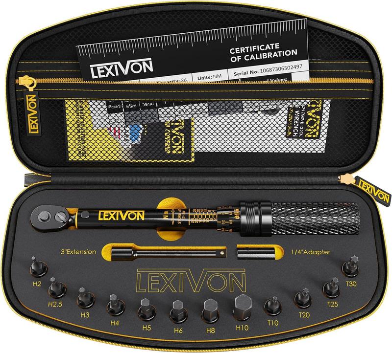 מברגת טורק לבוקסות לאופניים LEXIVON LX-191 1/4 אינץ׳- ערכת 15 חלקים