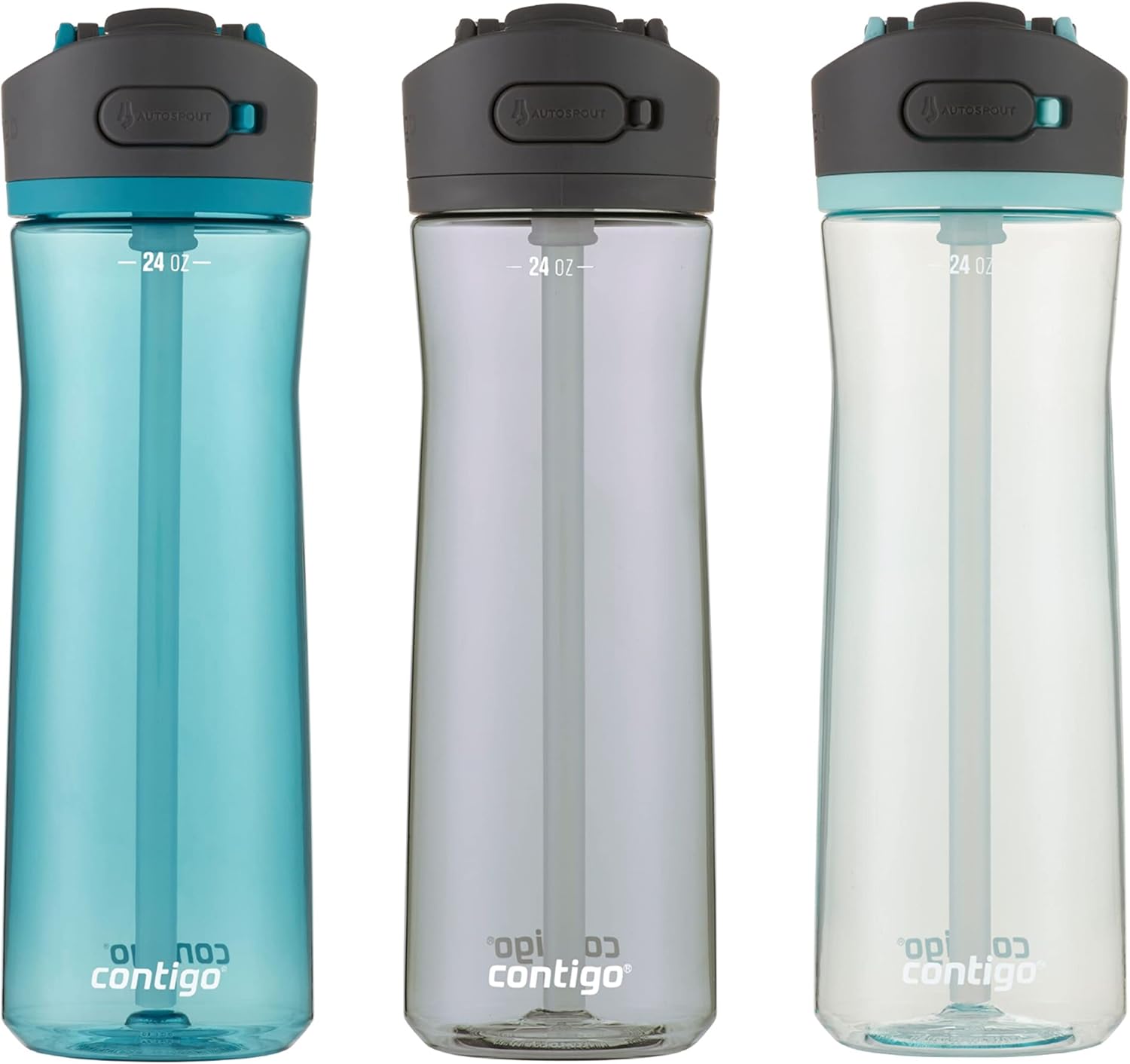 שלישיית בקבוקי שתיה קרה Contigo Ashland 2.0 בנפח 710ml
