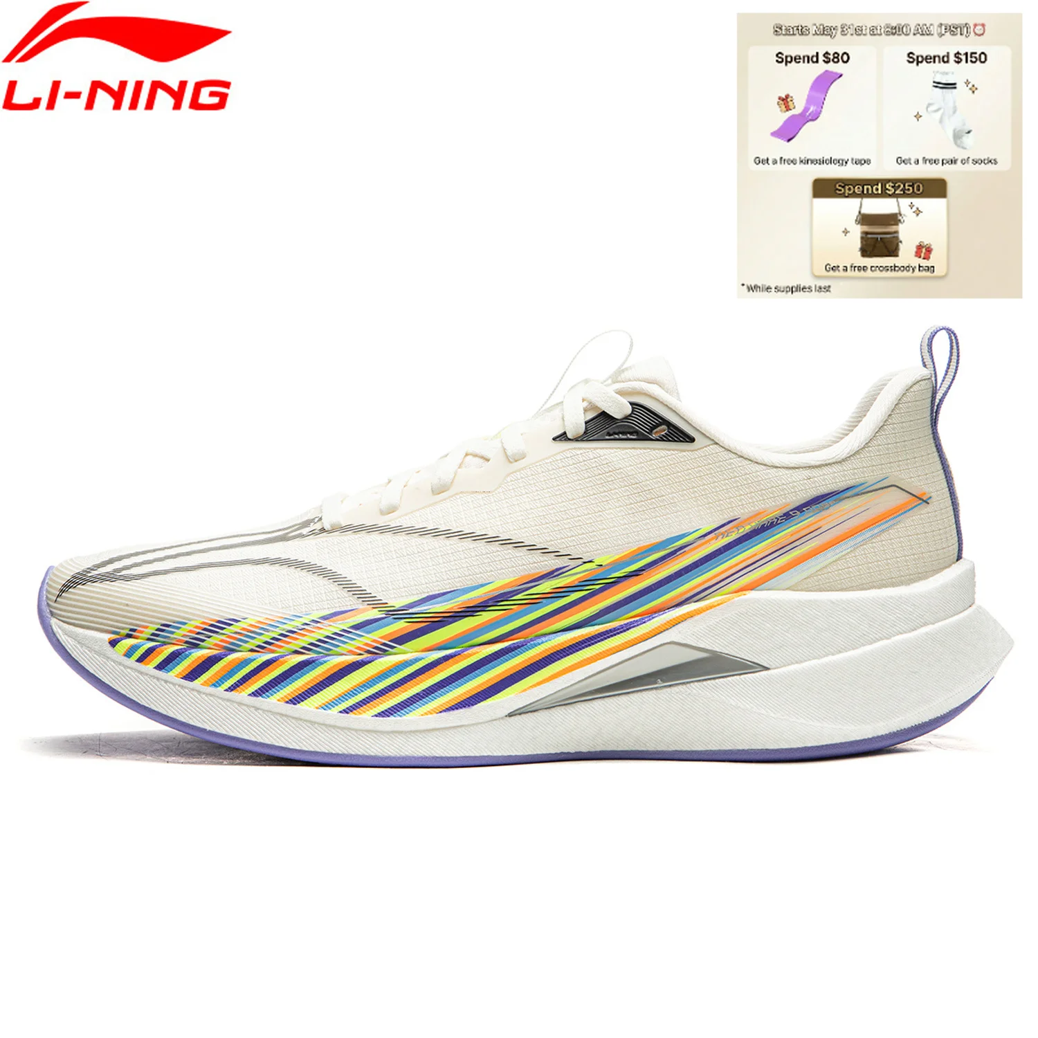 נעלי ריצה מתקנות לגברים Li-Ning RED HARE 9 PRO BOOM FIBER