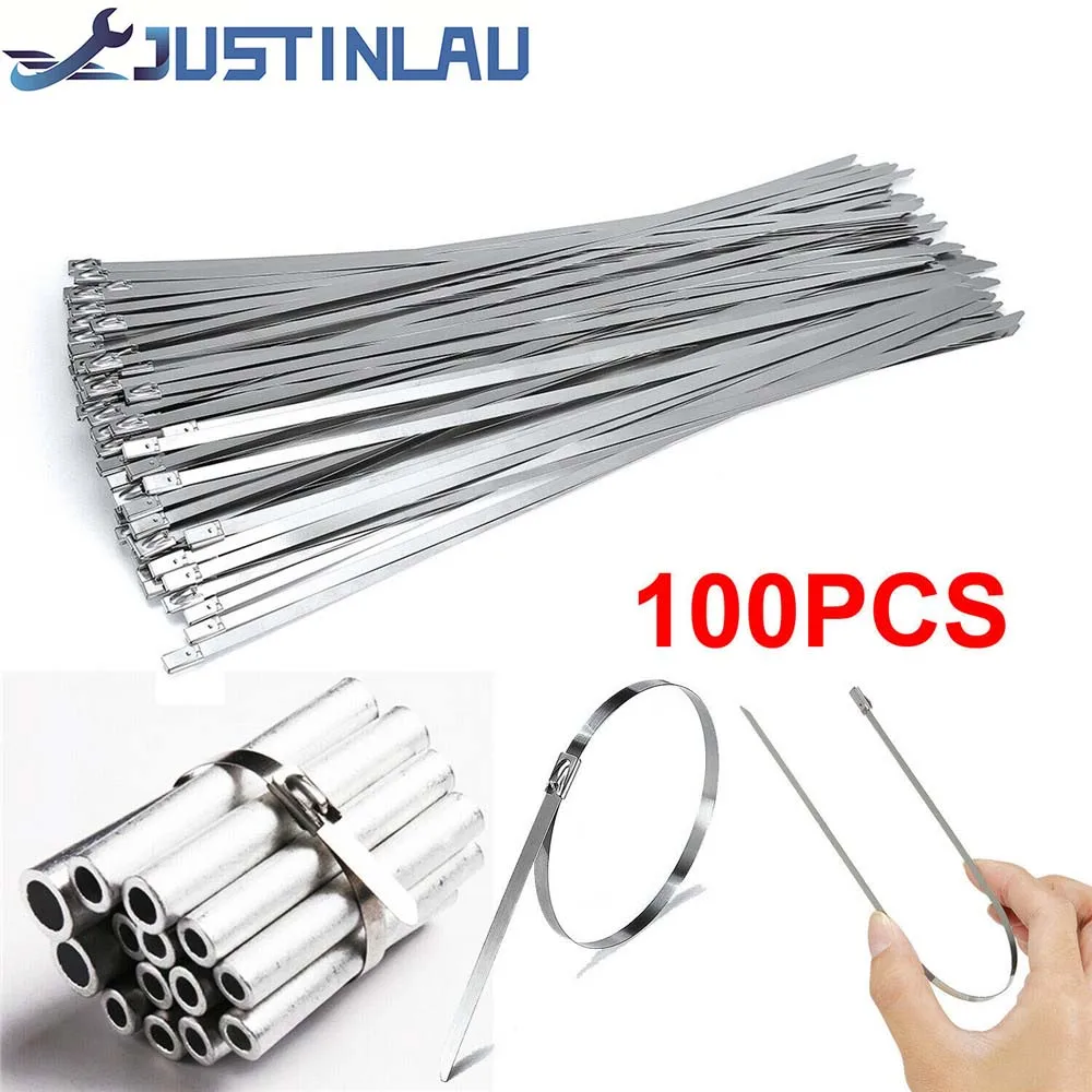 אזיקוני מתכת 100 יחידות 4.6 מ"מ Heavy Duty באורך 10-30 ס"מ