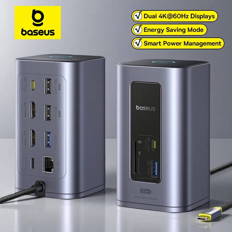 רב-תחנת עגינה (Docking Station) 12 ב-1 Baseus Nomos NU1 Air Spacemate