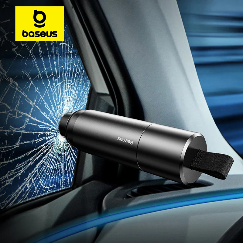 כלי חירום לרכב, מנפץ זכוכיות וחותך חגורות Baseus Car Safety Hammer
