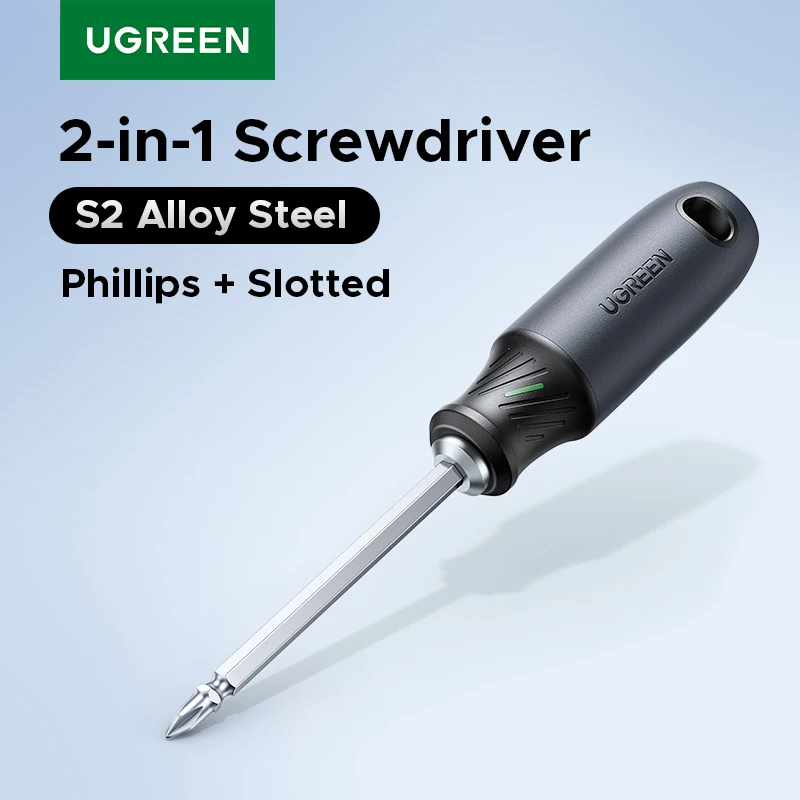 מברג דו-ראשי (פיליפס + שטוח) UGREEN S2 פלדת אל-חלד 100 מ"מ