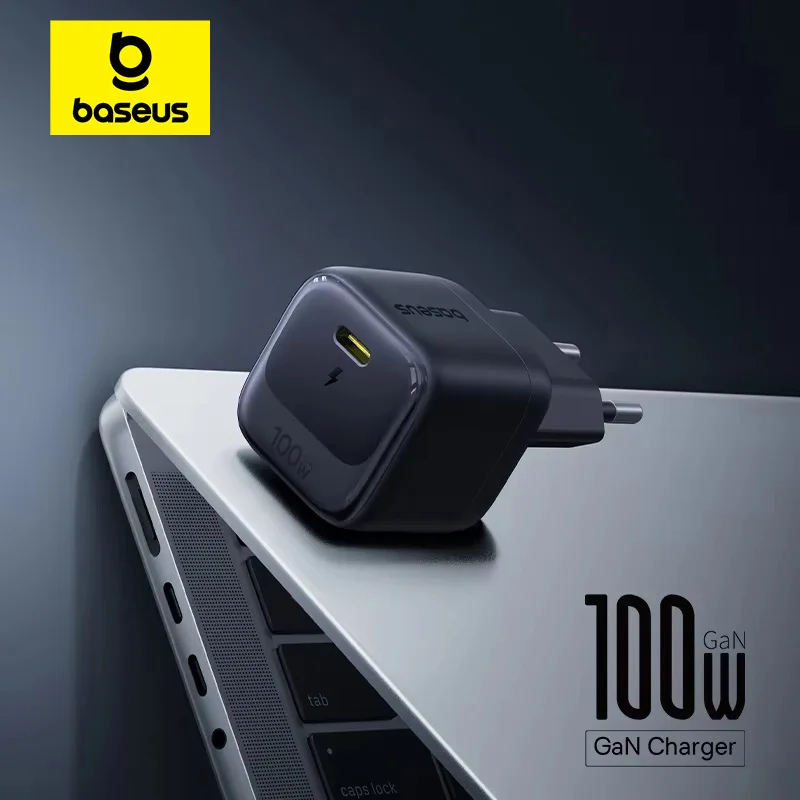 מטען מהיר קומפקטי Baseus Mini 100W בטכנולוגיית GaN