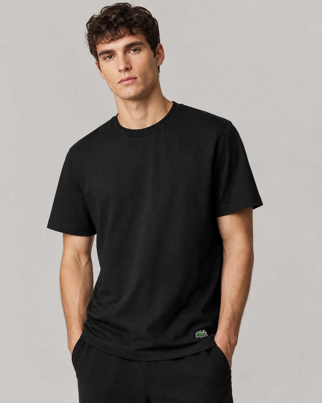 מארז 2 חולצות Lacoste בצבע שחור