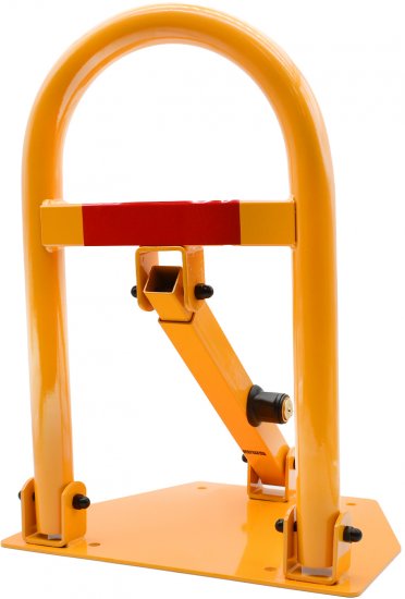 מחסום חניה מתקפל עם פלטת בסיס + מנעול מבית Smith