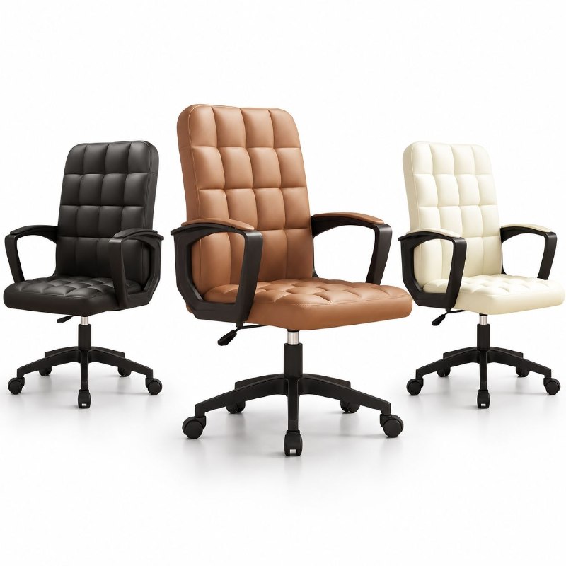כיסא משרדי מרופד classic קלאסי מפנק במגוון צבעים מבית SWISS SKY ✨️