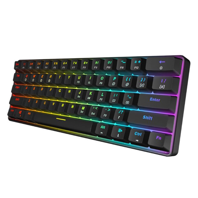 מקלדת גיימינג מכאנית חוטית Skyloong GK-61-BLACK