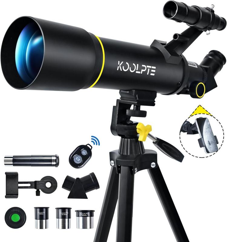 טלסקופ אסטרונומי Koolpte 70mm עם חצובה ושלט
