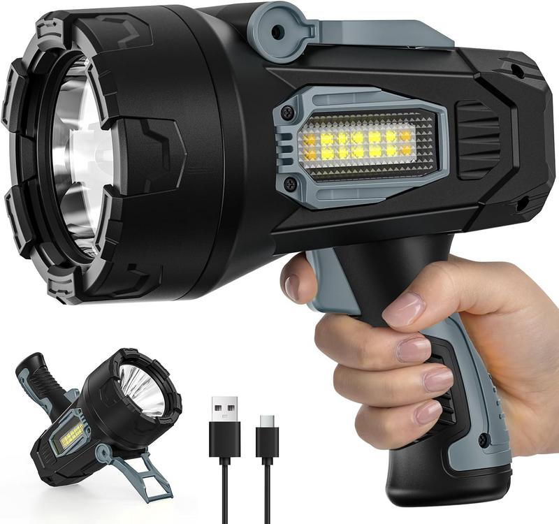 פנס עוצמתי נטען LED עם עוצמה של 2,000 לומן