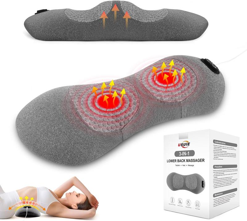 כרית עיסוי לגב תחתון עם חימום והרמה USUIE Electric Lumbar Support Pillow