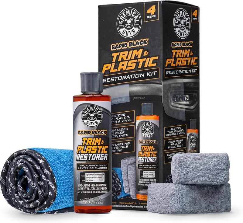 ערכת שחזור פלסטיק לרכב Chemical Guys Black Trim Restorer Gel