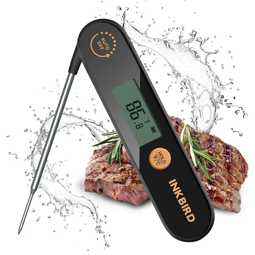 מד חום לבשר עם חוד מתקפל INKBIRD IHT-1X עמיד למים ונטען