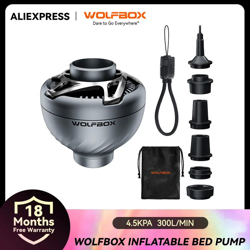 משאבת אוויר אלחוטית WOLFBOX MFMINI