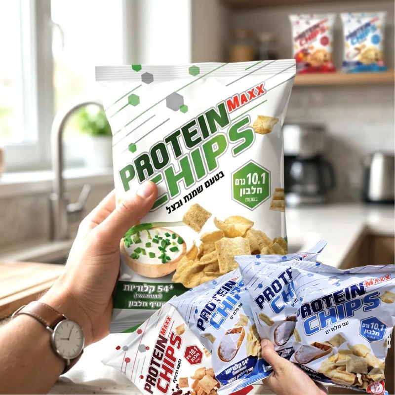 צ׳יפס החלבון שהולך לשנות את כללי המשחק! Protein Maxx Chips