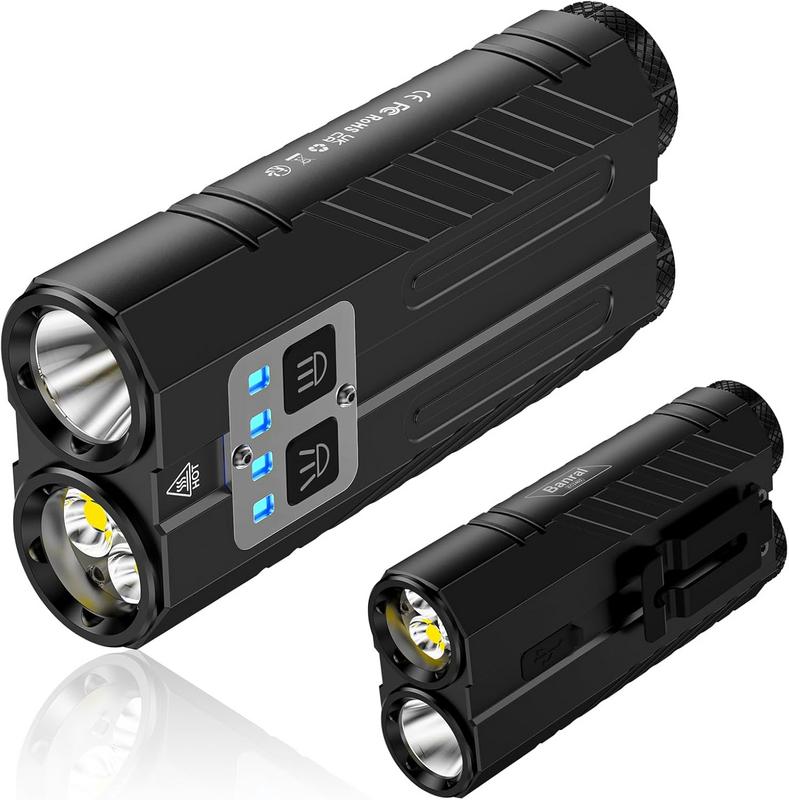 פנס EDC עוצמתי ונטען Banral EC2402 עם שני מקורות אור