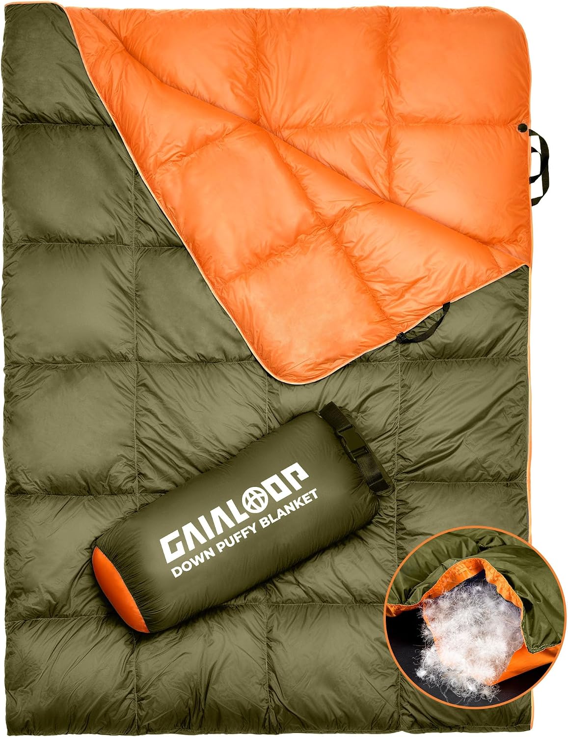 שמיכת פוך לגינה, קמפינג וטיולים Gaialoop Down Puffy Blanket 135×198 ס"מ