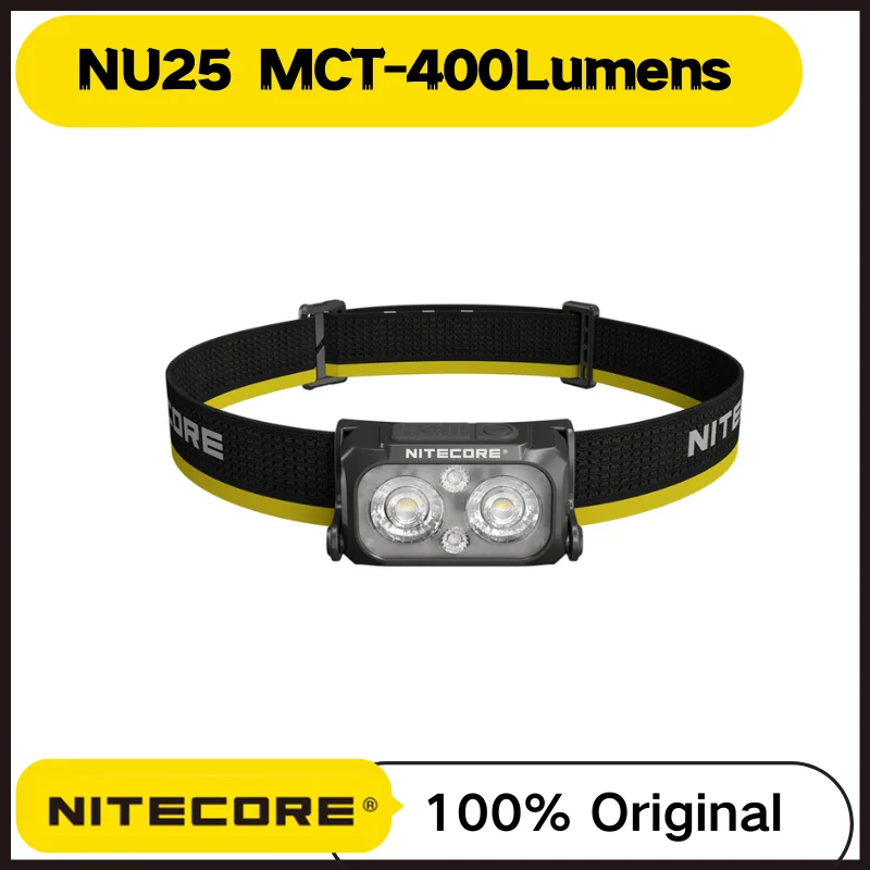 פנס ראש NITECORE NU25 MCT עוצמתי 400 לומן