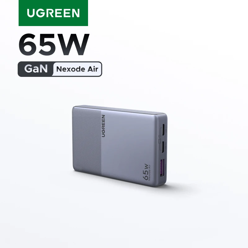 מטען GaN אולטרה-דק ומהיר 65W UGREEN Nexode Air